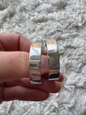 Large Zina Sterling Silver Hoops